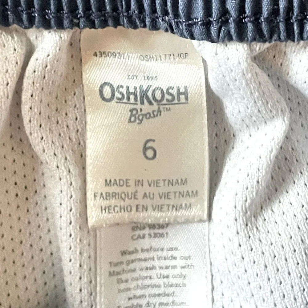 Oshkosh Blue and White Swim Trunks. Size 6.